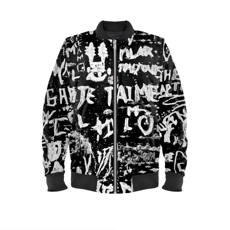 Men's Luxury Reversible Silk Bomber Jacket, Paris Birch Tree