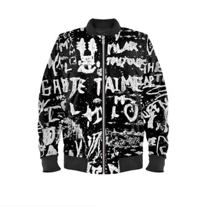 Men's Luxury Reversible Silk Bomber Jacket, Paris Birch Tree