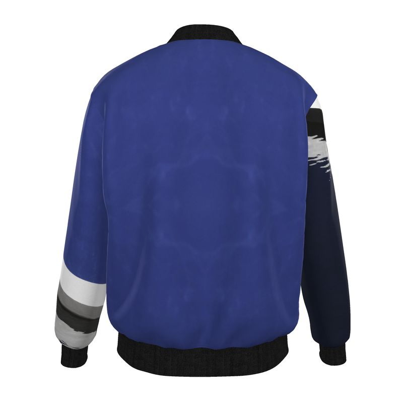 Satin Luxury Bomber Jacket, Nautical