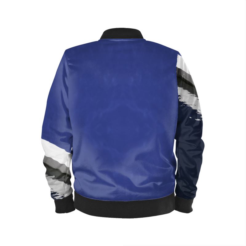 Satin Luxury Bomber Jacket, Nautical
