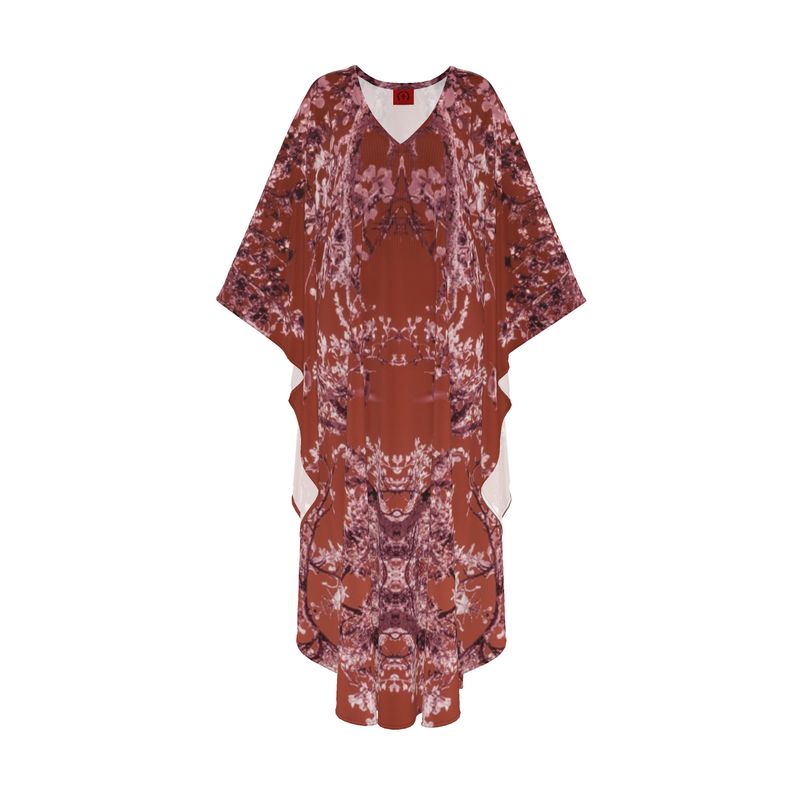 Silk Kaftan, Hummingbird, Infrared