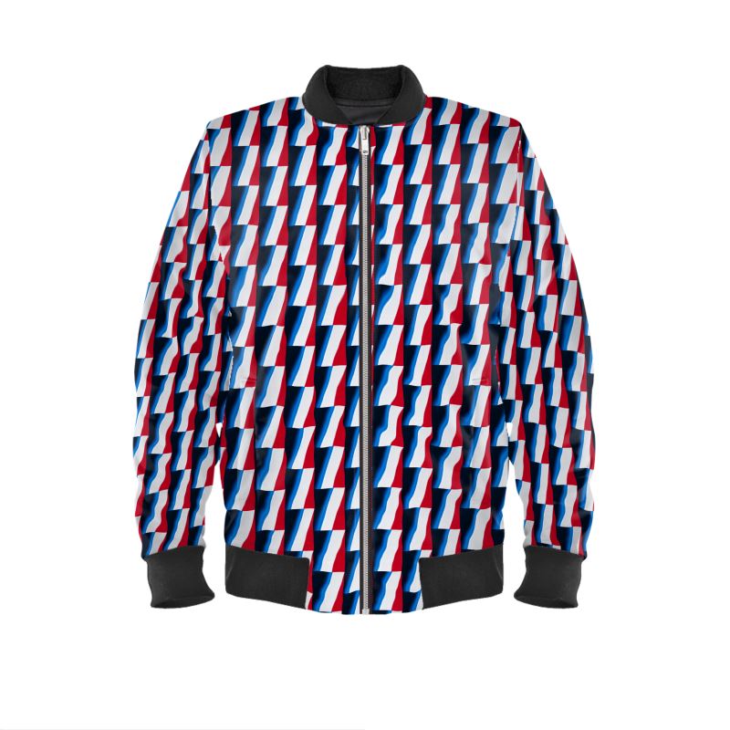 Mens Luxury Satin Bomber Jacket, Marina