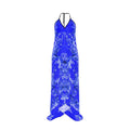 Silk Halterneck Backless Dress, Hummingbird