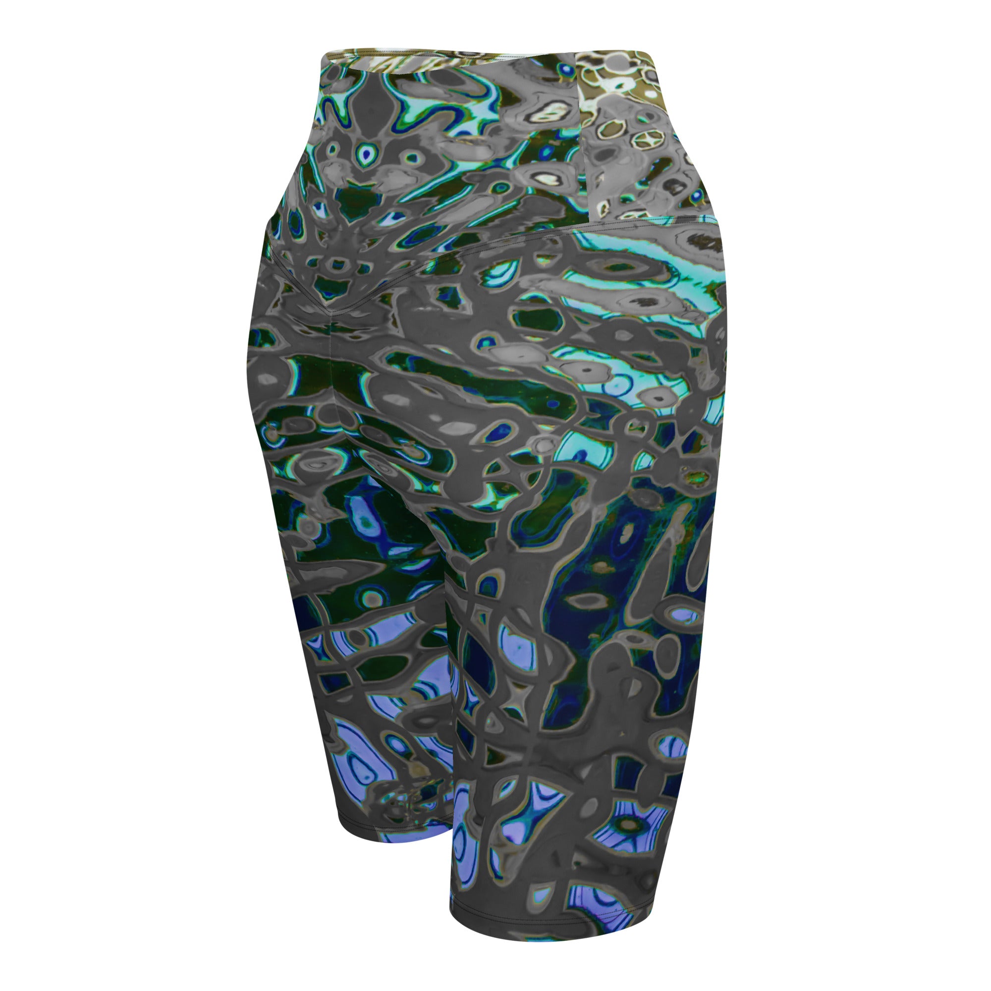 Women's Biker Shorts, Liquid Jewel