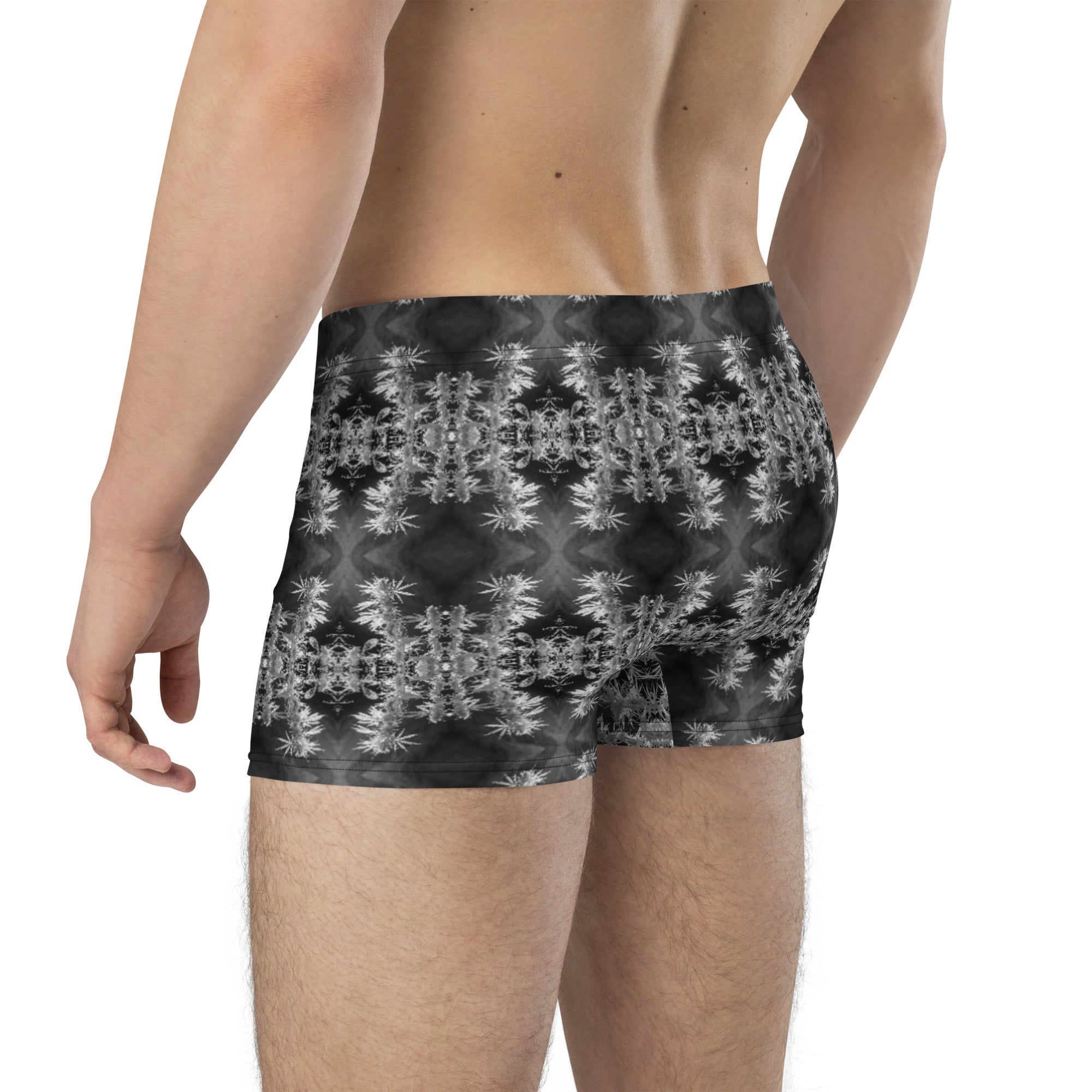 Men's Boxer Briefs, Cannabis, Midnight