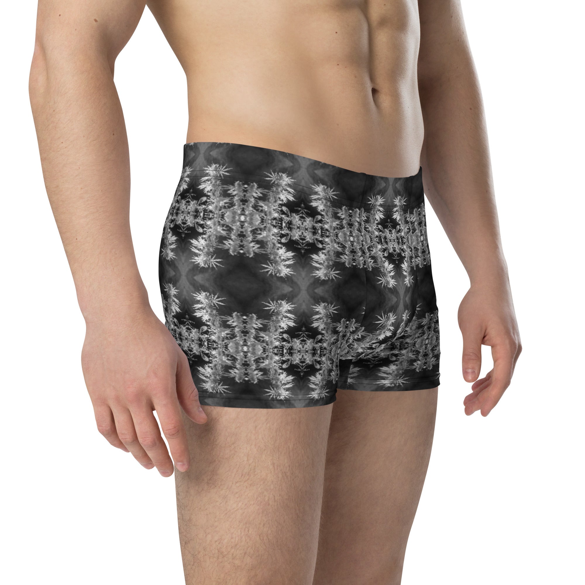 Men's Boxer Briefs, Cannabis, Midnight