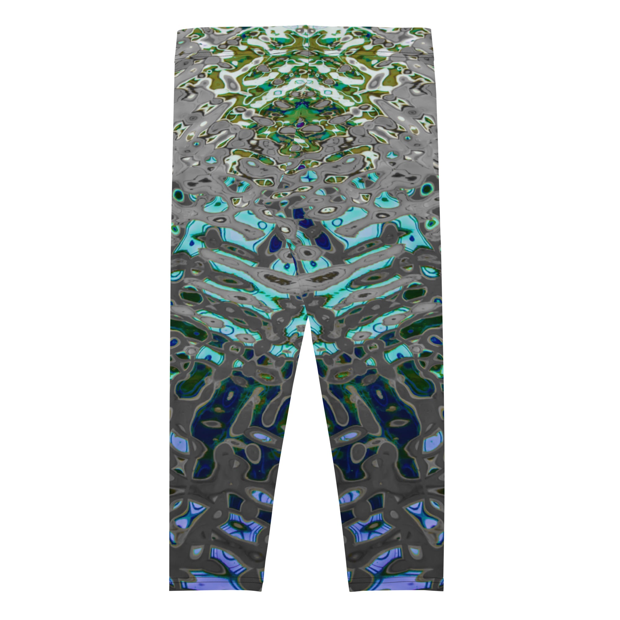 Women's Capri Leggings, Liquid Jewel