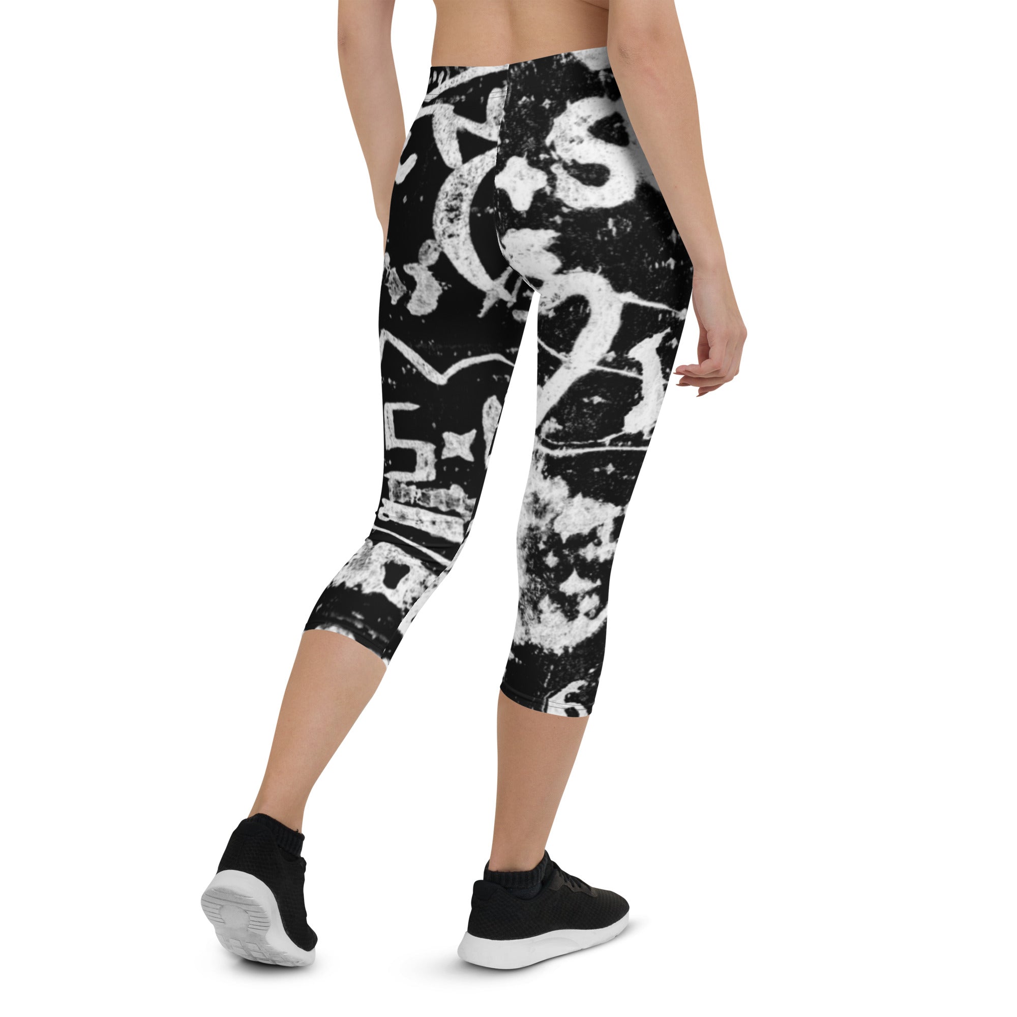 Women's Capri Leggings, Paris Birch Tree