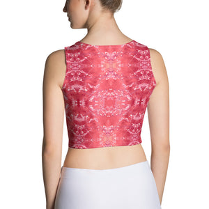 Women's Fitted Crop Top, Eden, Infrared