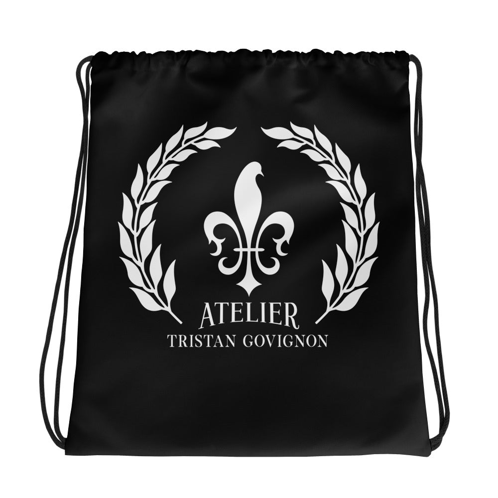 Drawstring Bag, Black