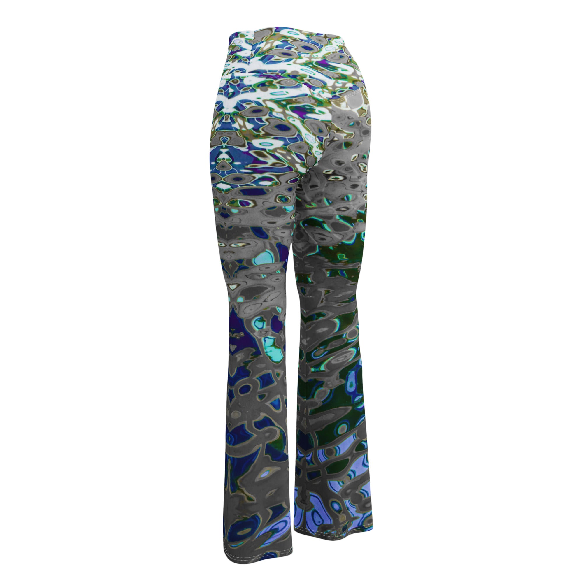 Women's Flare Leggings, Liquid Jewel