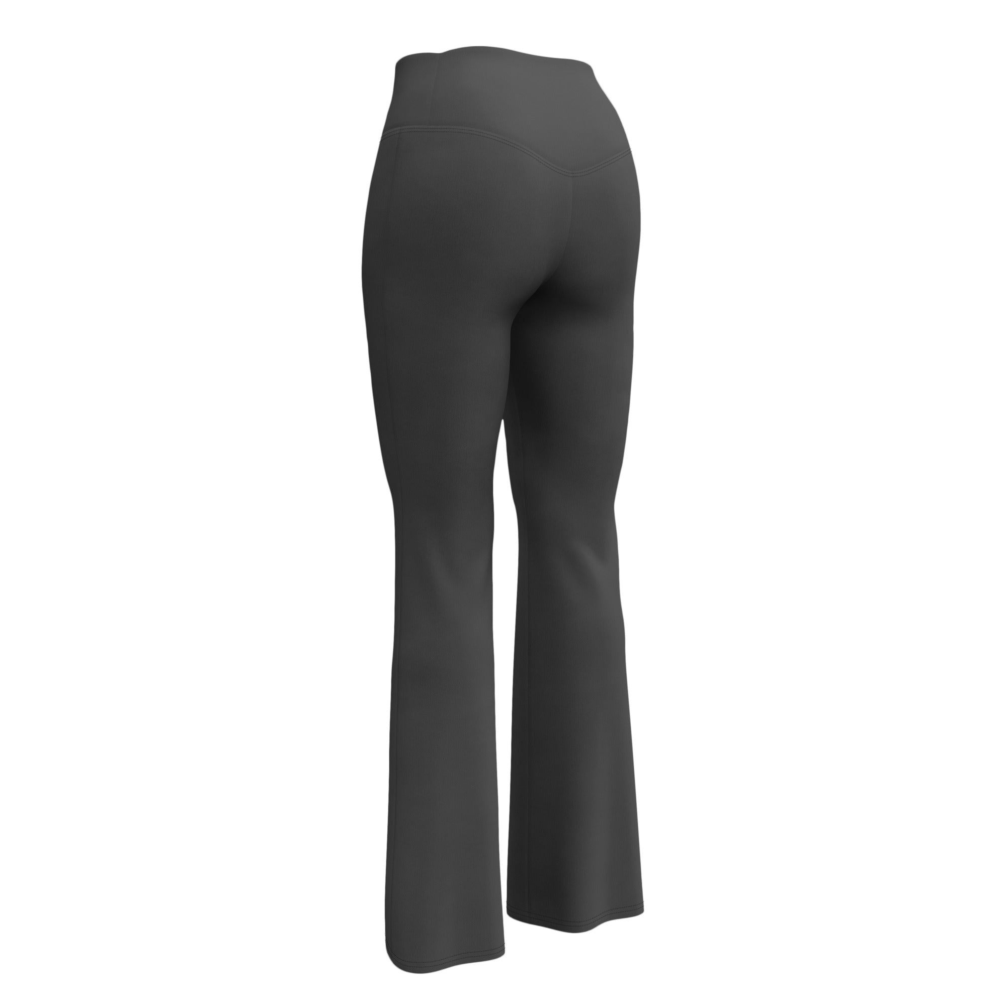 Women's Flare Leggings, Dark Grey