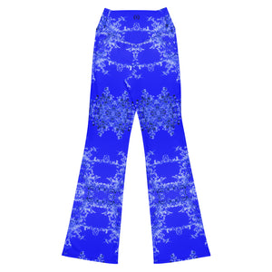 Women's Flare Leggings, Hummingbird, Blue