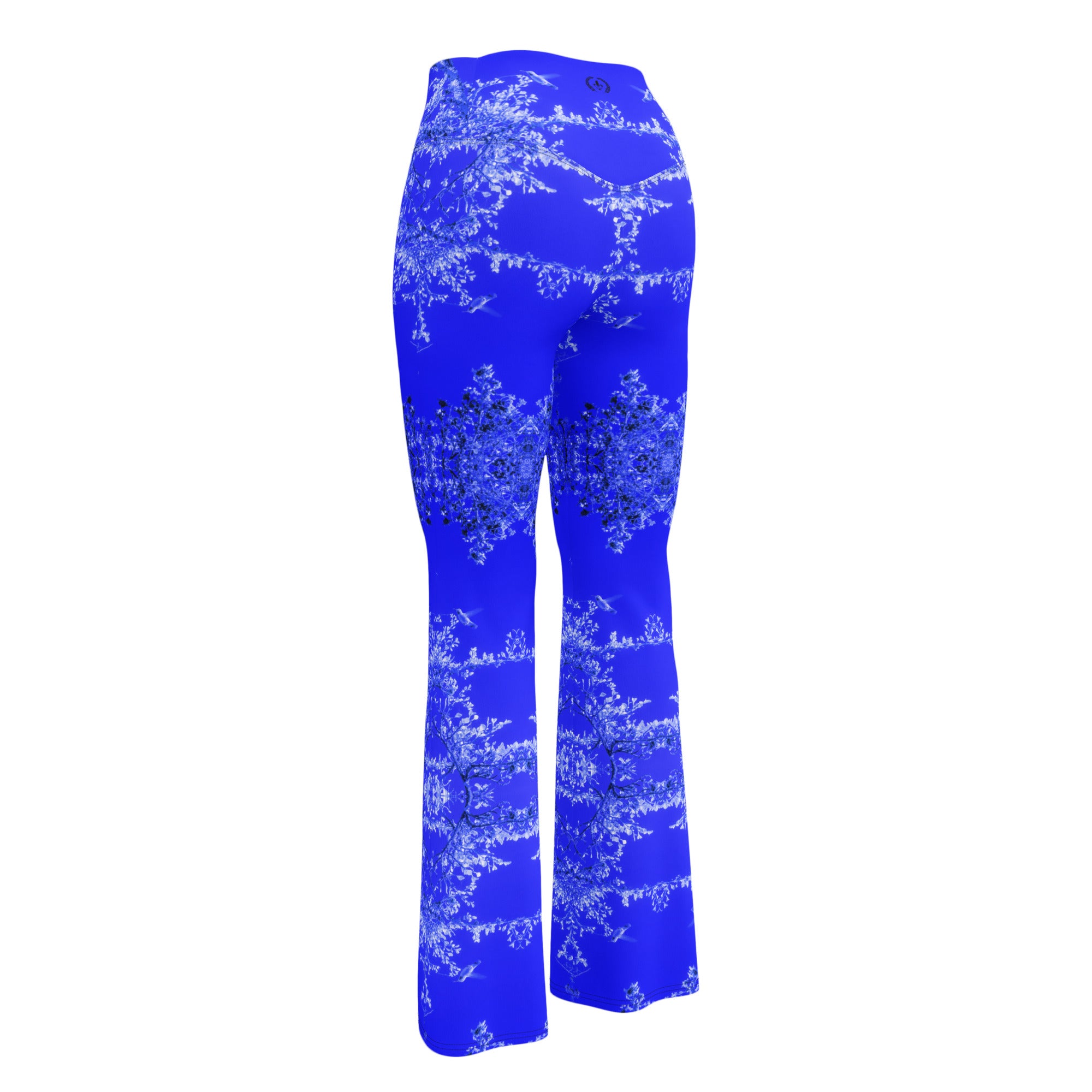 Women's Flare Leggings, Hummingbird, Blue