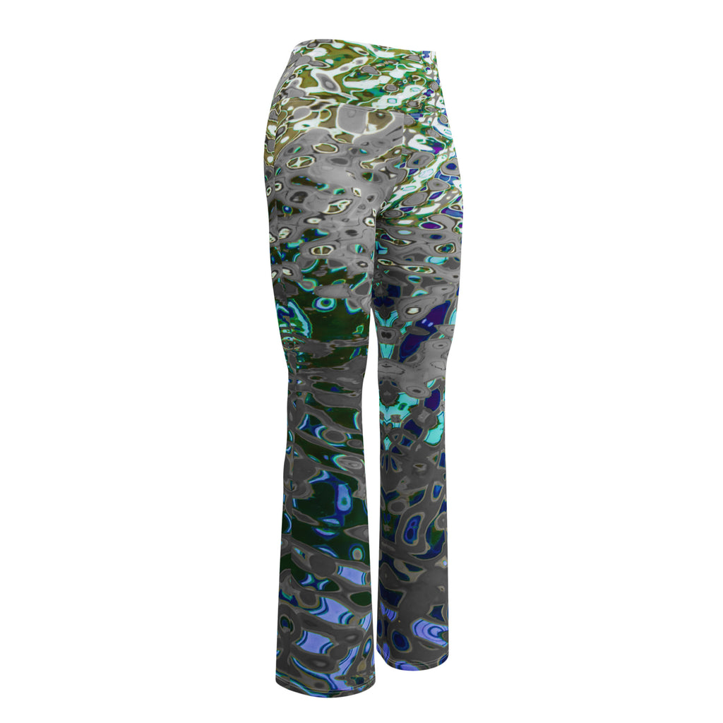 Women's Flare Leggings, Liquid Jewel