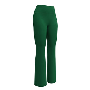 Women's Flare Leggings, Forest Green