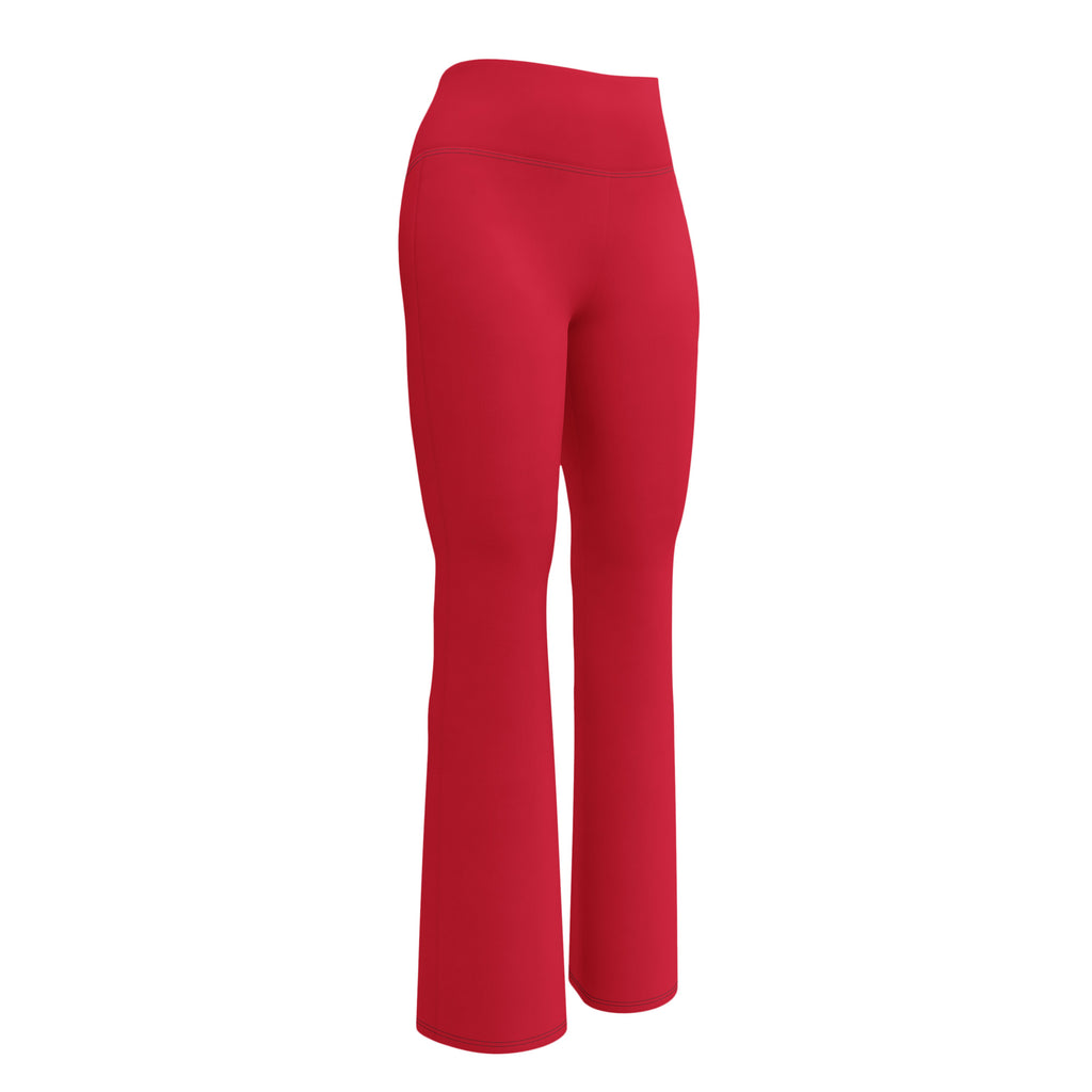 Women's Flare Leggings, Red