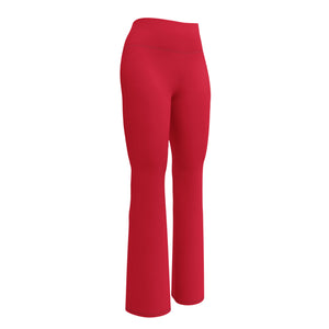 Women's Flare Leggings, Red