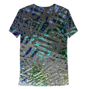 Men's Premium Athletic Crew Neck T-Shirt, Liquid Jewel