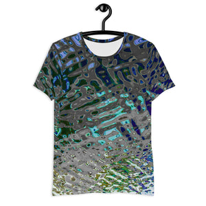 Men's Premium Athletic Crew Neck T-Shirt, Liquid Jewel