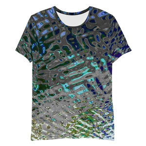 Men's Premium Athletic Crew Neck T-Shirt, Liquid Jewel