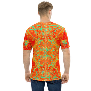 Men's Regular Fit, Four-Way Stretch Crew Neck T-Shirt, Electric Lily