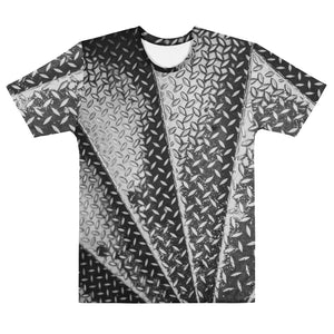 Men's Regular Fit, Four-Way Stretch Crew Neck T-Shirt, Eiffel Tower Diamond Plate