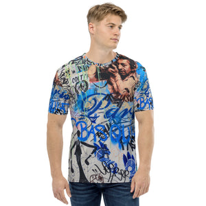 Men's Regular Fit, Four-Way Stretch Crew Neck T-Shirt, Paris Graffiti