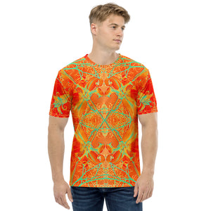 Men's Regular Fit, Four-Way Stretch Crew Neck T-Shirt, Electric Lily