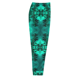 Men's Slim-Fit Joggers with Pockets, Cannabis, Green