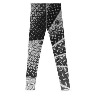 Men's Leggings, Eiffel Tower Diamond Plate