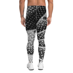 Men's Leggings, Eiffel Tower Diamond Plate