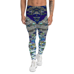 Men's Leggings, Bright Liquid Jewel