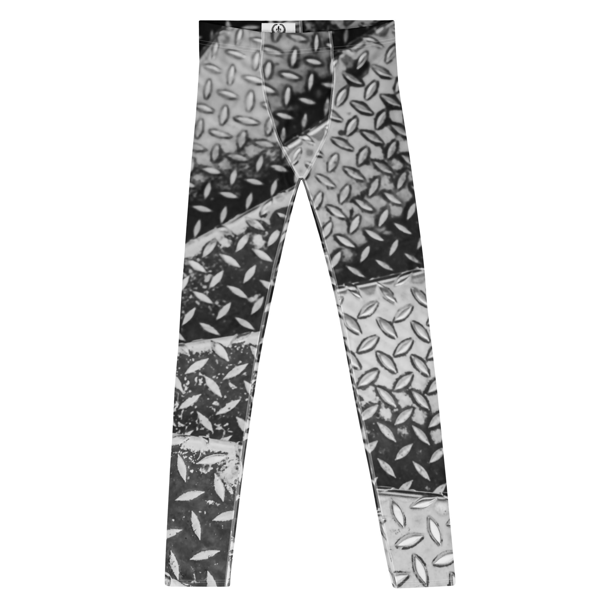 Men's Leggings, Eiffel Tower Diamond Plate