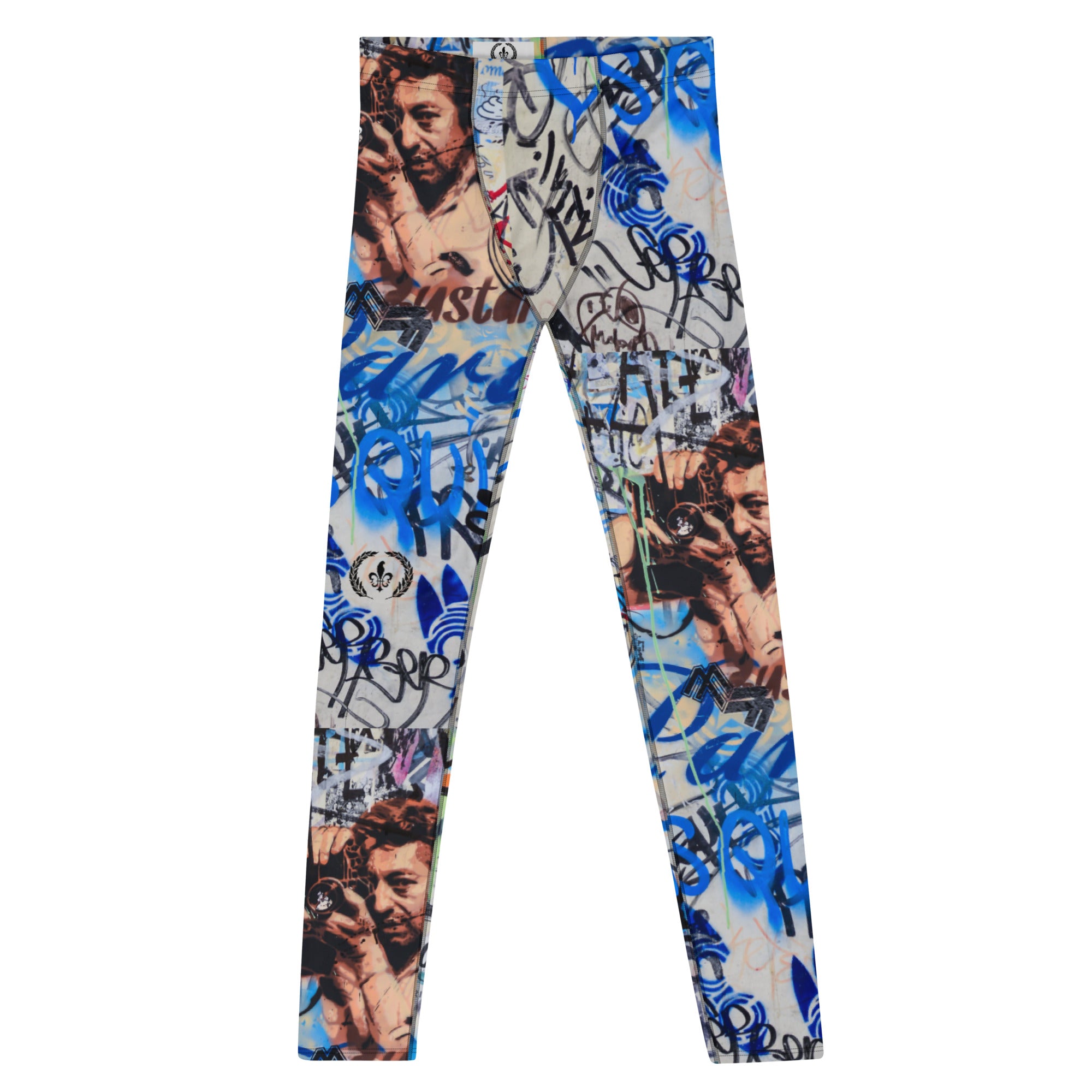 Men's Leggings, Paris Graffiti