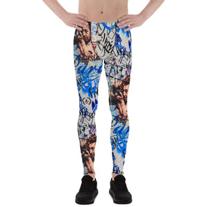 Men's Leggings, Paris Graffiti