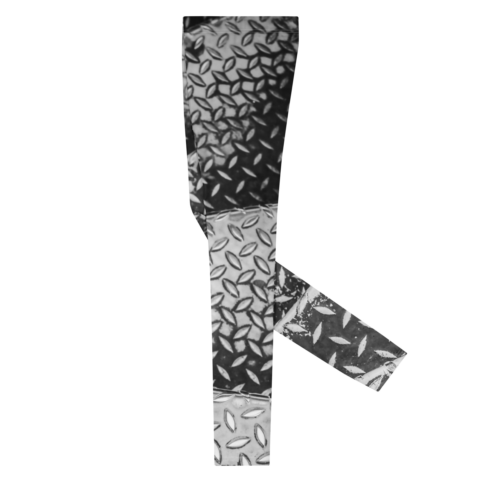 Men's Leggings, Eiffel Tower Diamond Plate