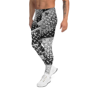 Men's Leggings, Eiffel Tower Diamond Plate