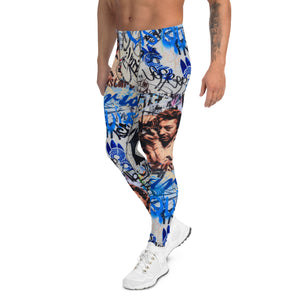 Men's Leggings, Paris Graffiti