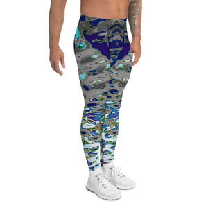 Men's Leggings, Bright Liquid Jewel