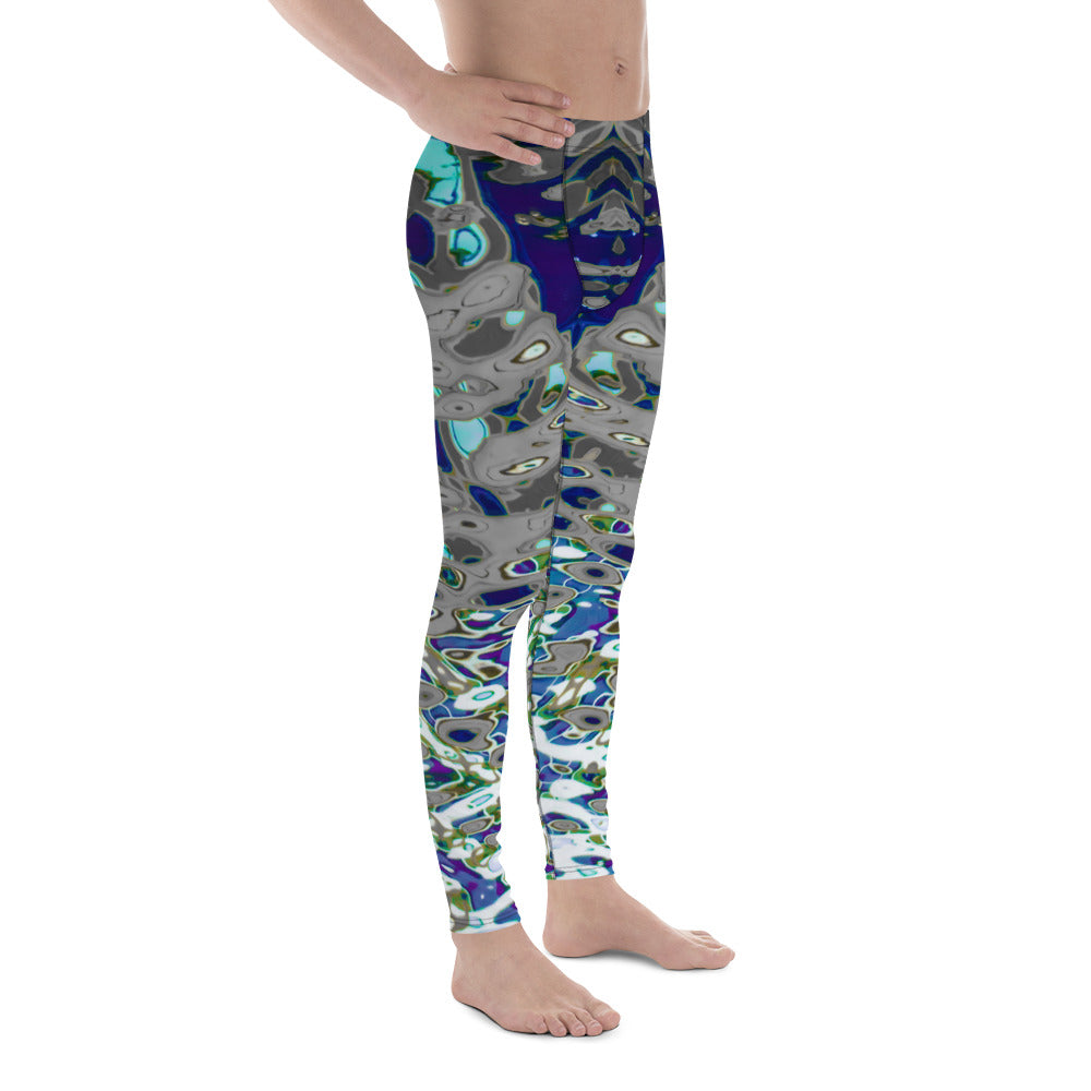 Men's Leggings, Bright Liquid Jewel