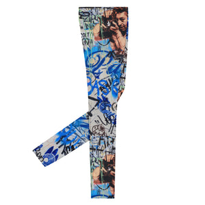 Men's Leggings, Paris Graffiti