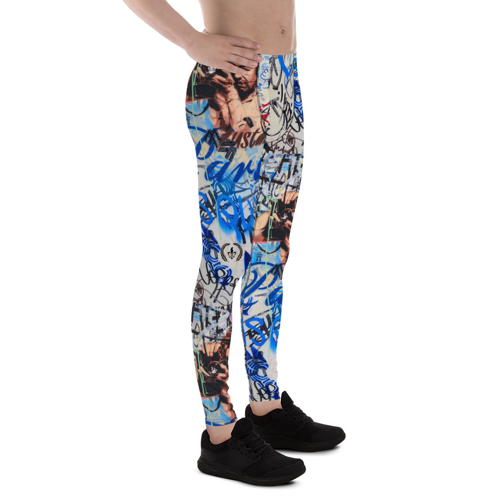 Men's Leggings, Paris Graffiti