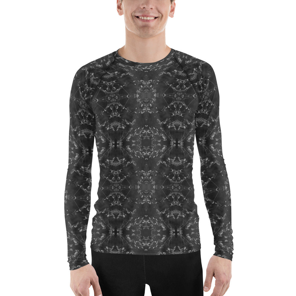 Men's Slim-Fit Rash Guard UPF 50+, Eden, Midnight