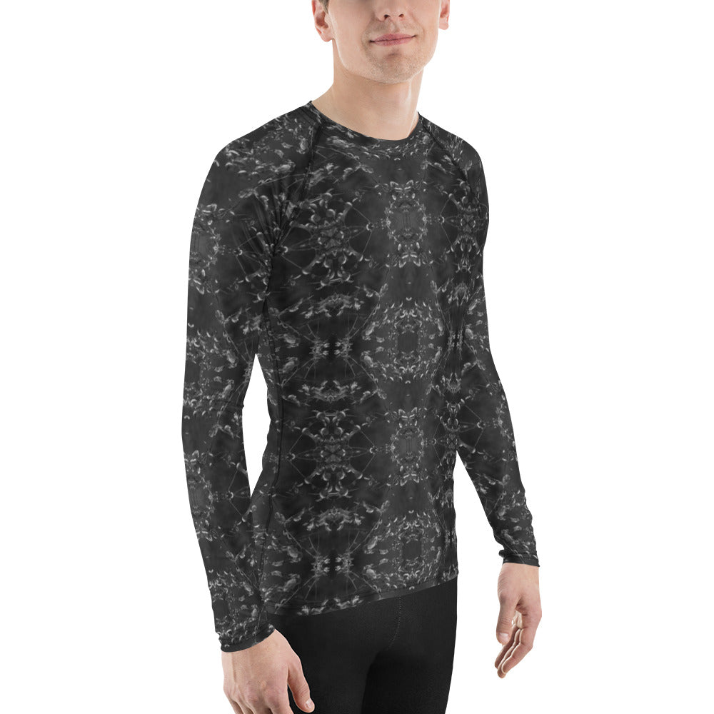 Men's Slim-Fit Rash Guard UPF 50+, Eden, Midnight