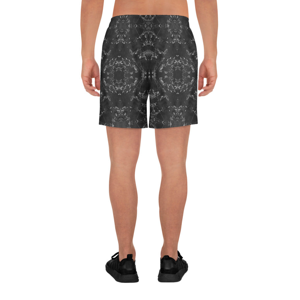 Men's Recycled Long Shorts with Mesh Side Pockets, No Liner, Eden, Midnight