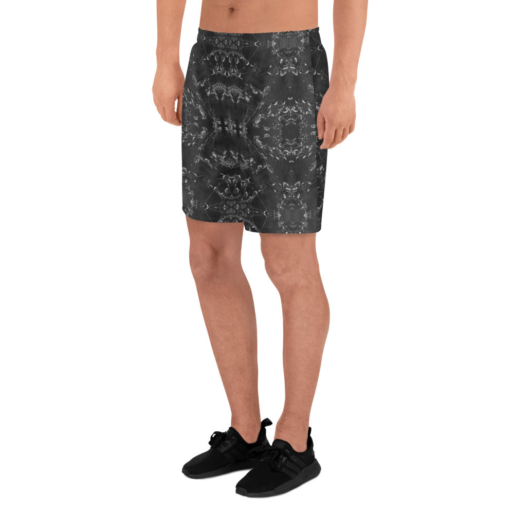 Men's Recycled Long Shorts with Mesh Side Pockets, No Liner, Eden, Midnight