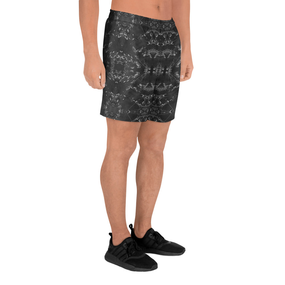 Men's Recycled Long Shorts with Mesh Side Pockets, No Liner, Eden, Midnight