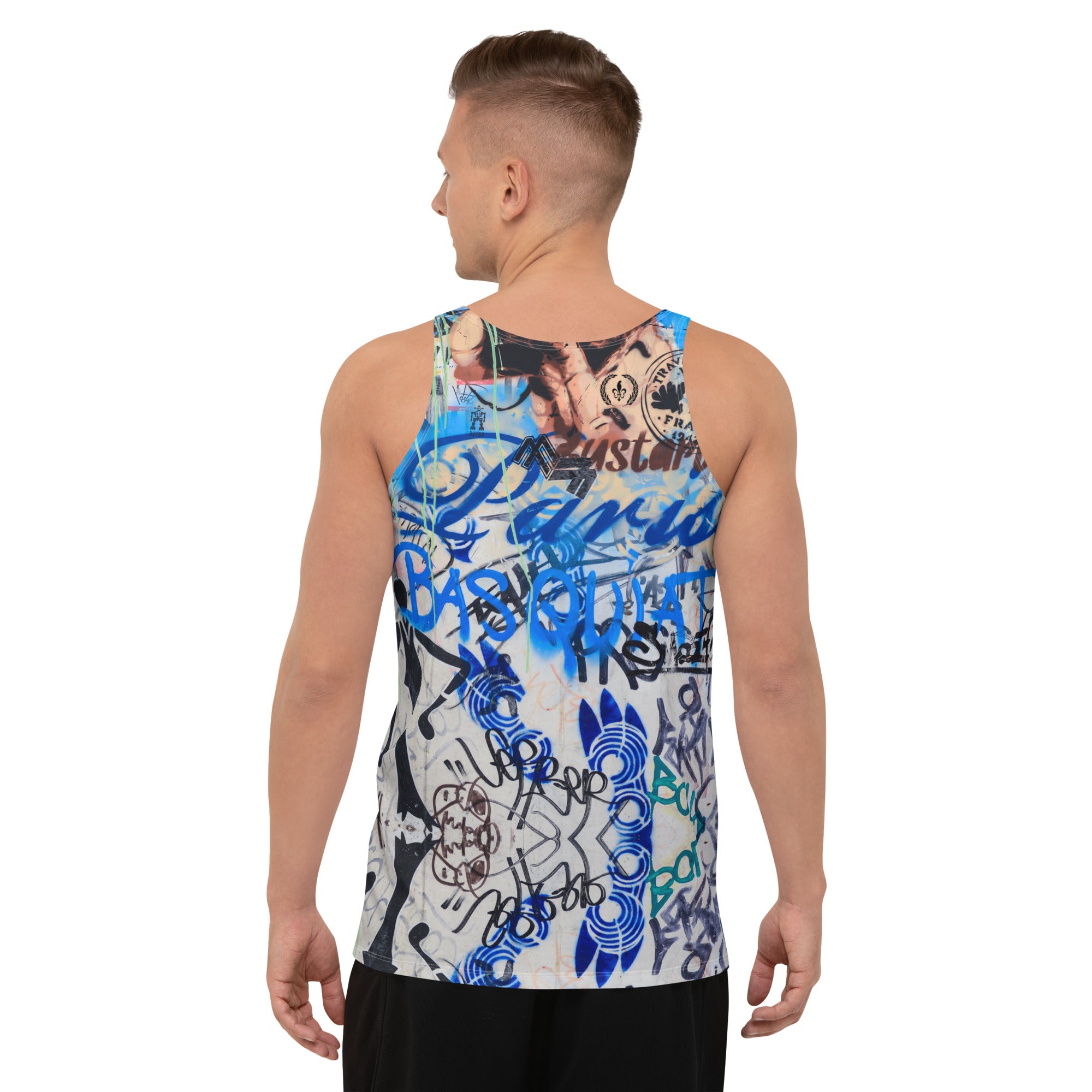 Loose-Fit Tank Top, Paris Graffiti