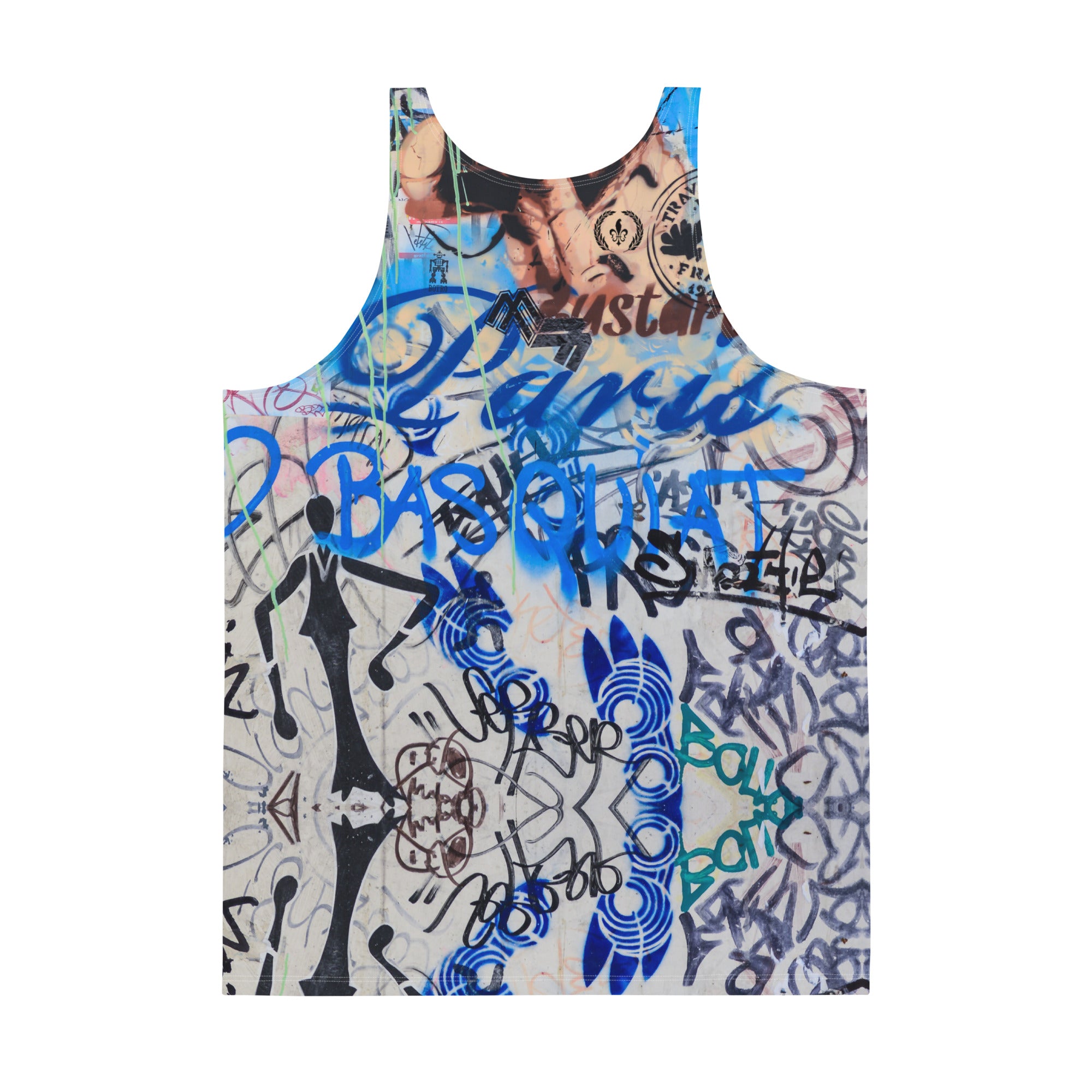 Loose-Fit Tank Top, Paris Graffiti